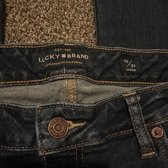 Lucky brand regular size 12 jeans - Picture 6 of 9